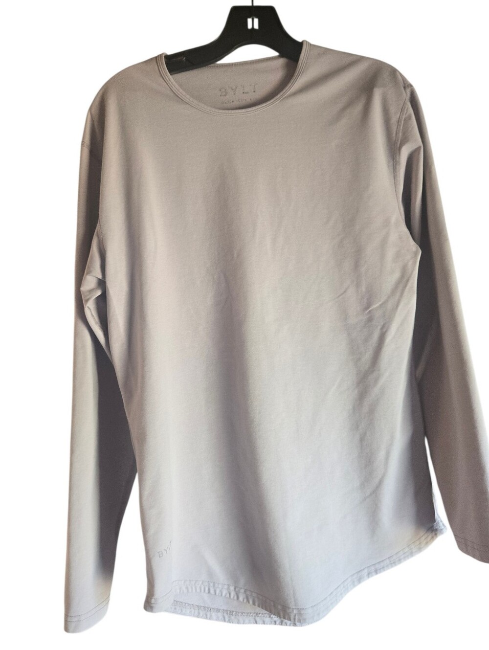 BYLT, Long Sleeve Crewneck Shirt - Light Gray